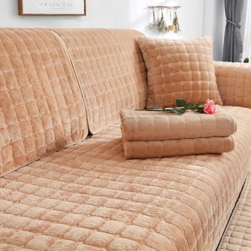 Avtoit | Cozy Soft Thick Plush Non-Slip Sofa Cover