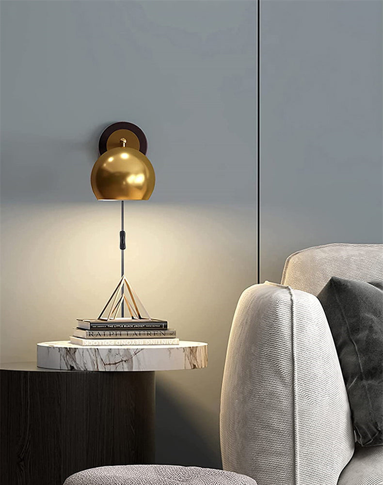 Avtoit | AntiqueAura – Classic Vintage Wall Lamp with Plug for Elegant Spaces