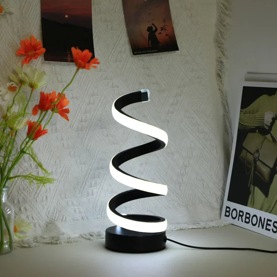 Avtoit | Modern Spiral LED Table Lamp