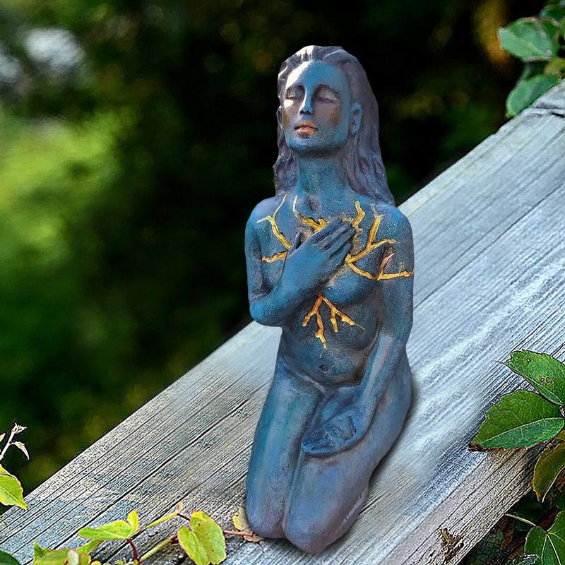 Avtoit | Healing Goddess Sculpture: Resin abstract