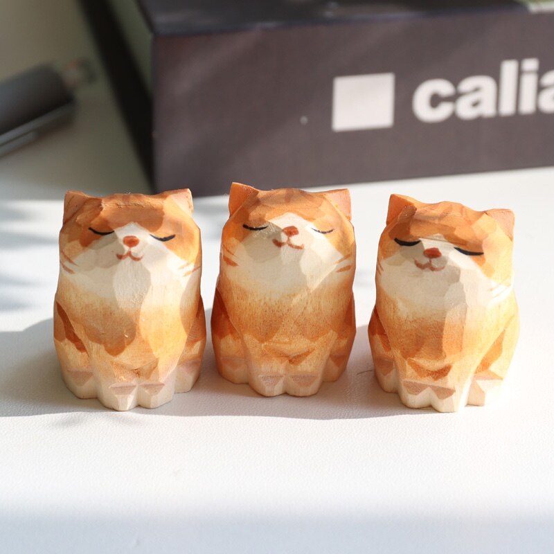Avtoit | Handmade Wooden Cute Pet Figurines