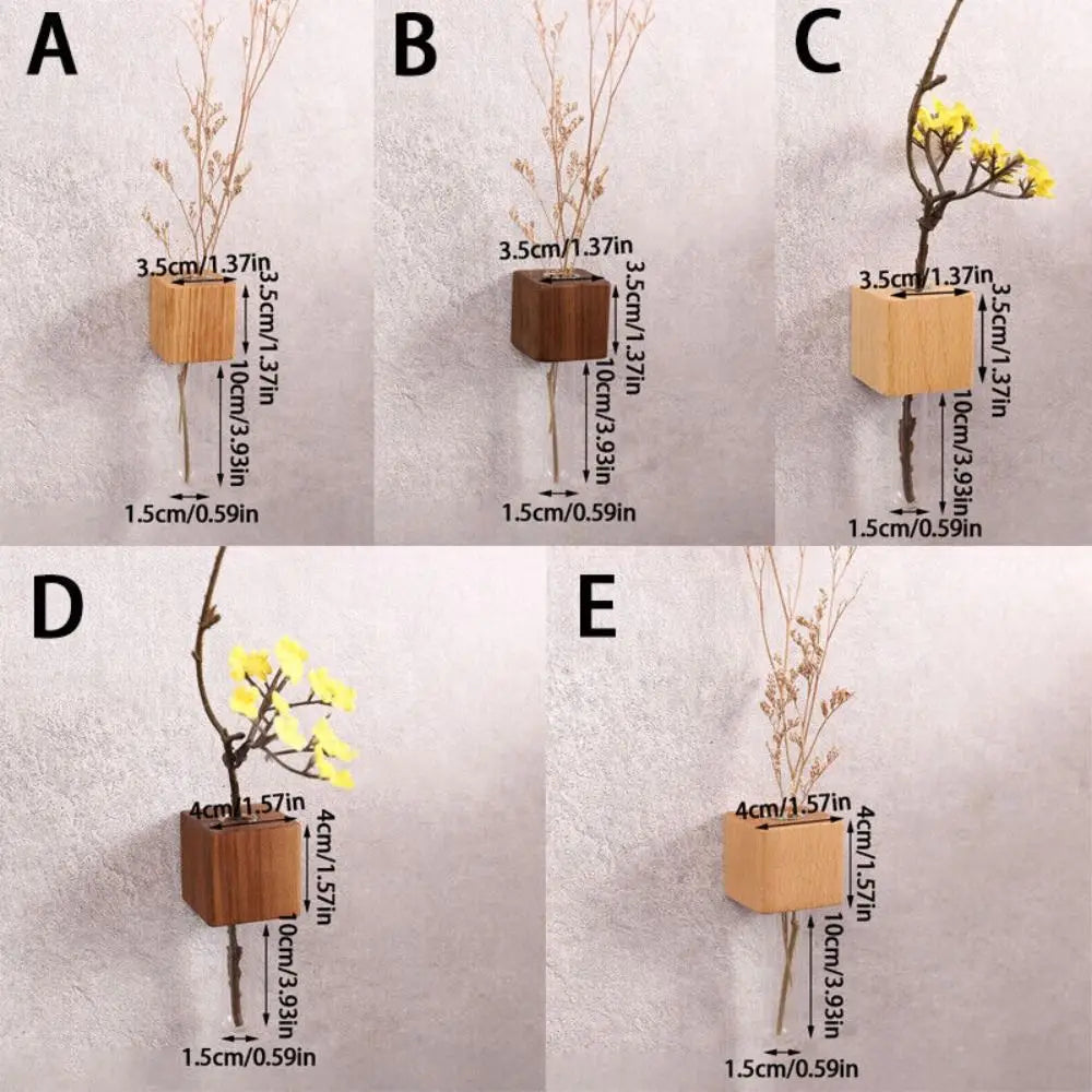 Avtoit | Wooden Magnetic Flower Tube Vase