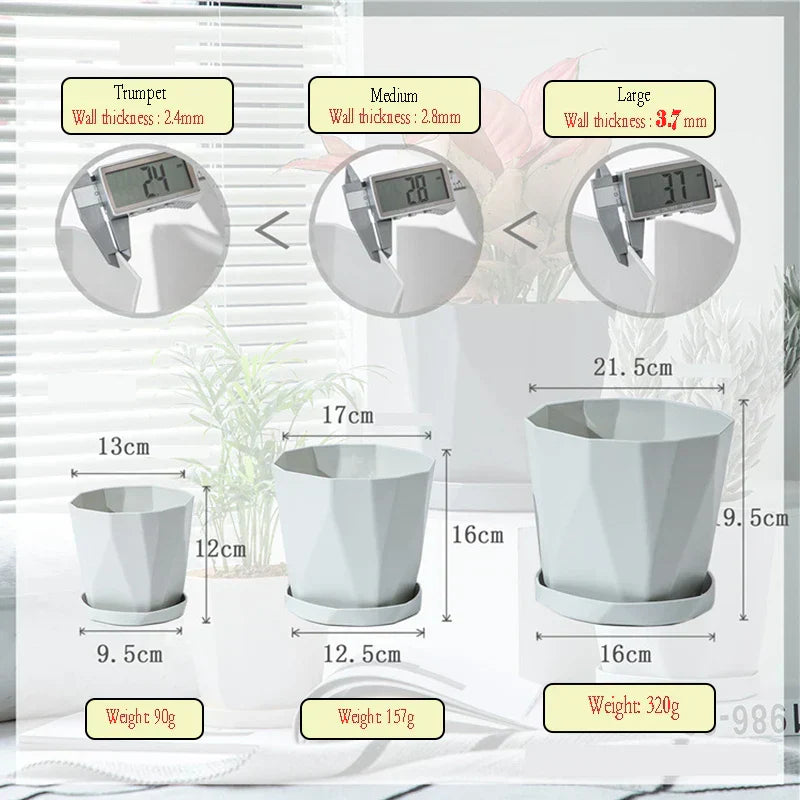 Avtoit | Nordika Planter | Scandinavian Design | Durable Resin | For Plants & Decoration