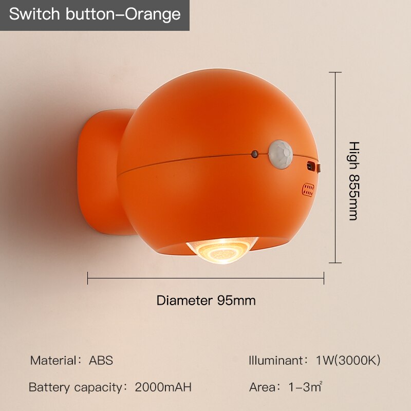 Avtoit | Eye Project Motion Sensor Rechargeable Wall Lamp