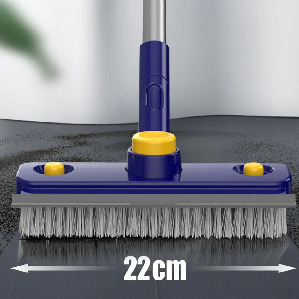 Avtoit | 2in1 V-Shaped Long Handle Floor Scrub Edge Cleaner Brush