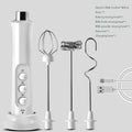 Avtoit | 3 In 1 Electric Milk Frother Rechargeable Milk Foam Maker Handheld Frother High Speed Milk Frother Drink Mixer Coffee