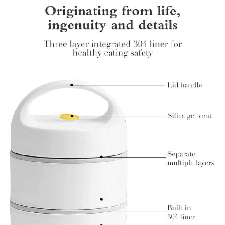 Avtoit | LunchBuddy Premium Lunch Box | Leak-Proof & Sustainable | Bento Box with Compartments | Ideal for Work & School