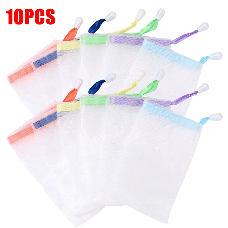 Avtoit | 10Pcs Hangable Soap Organizer Mesh Bag