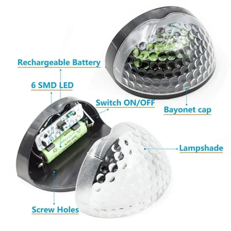 Avtoit | Outdoor Waterproof Solar LED Patio Wall Lamp