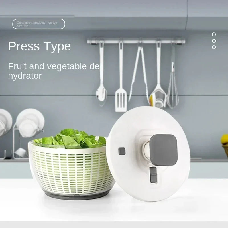 Avtoit | Compact One-Hand Spin Salad Spinner Dryer Bowl