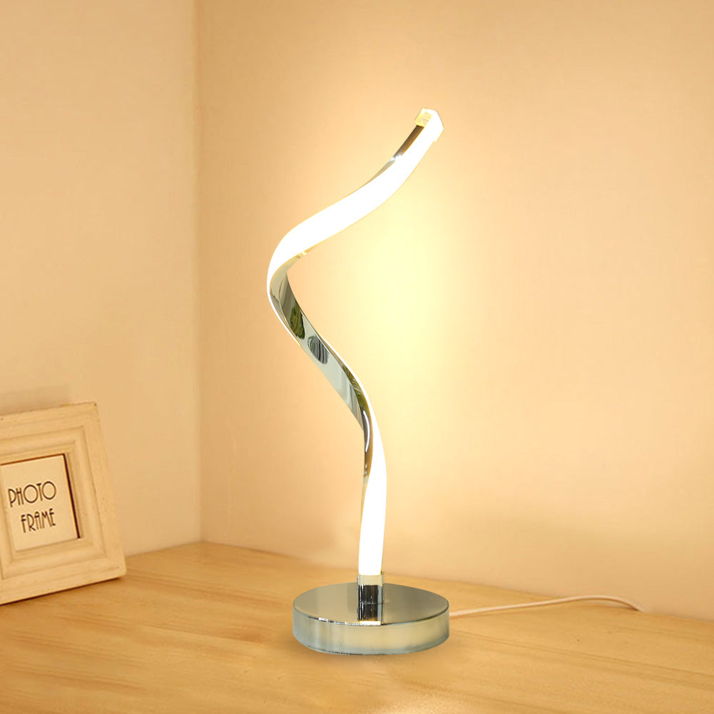 Avtoit | SpiralGlow – LED Desk Lamp with Spiral Design for Bedroom