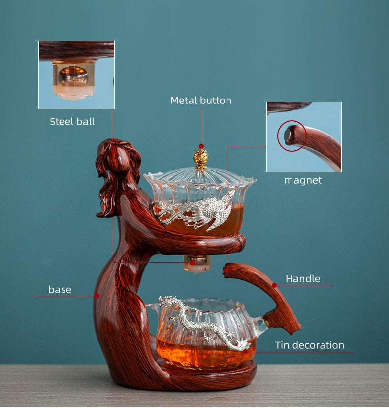 Avtoit | Dreamy Mermaid Wooden Teapot