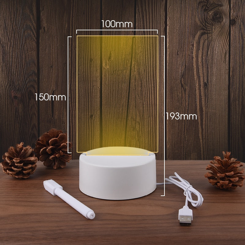 Avtoit | Creative Note Board Led Table Lamp