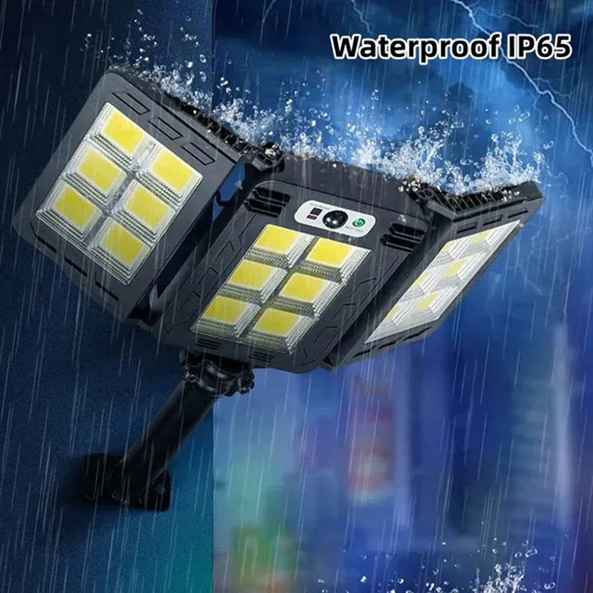 Avtoit | SolarBright LumiWall | Solar-powered Wall Light | Motion Sensor & 800 LEDs | Weatherproof