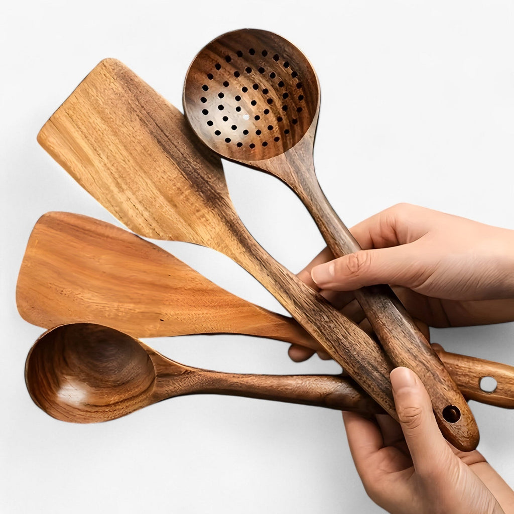 Avtoit | EcoWood Kitchen Utensils Set made of Wood with 10 Pieces