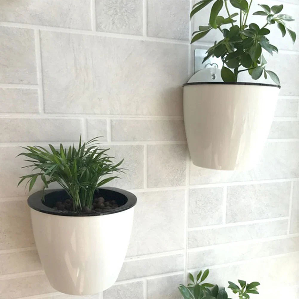 Avtoit | Self-watering hanging plant pot – Modern flower pot for wall mounting