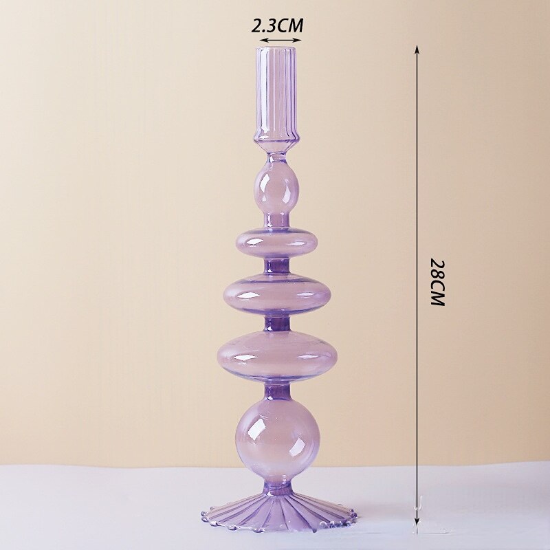 Avtoit | Lilac Candle Holder made of Glass
