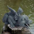 Avtoit | Water spraying dragon statue made of resin Weatherproof Realistic water spray scenes resin garden decoration
