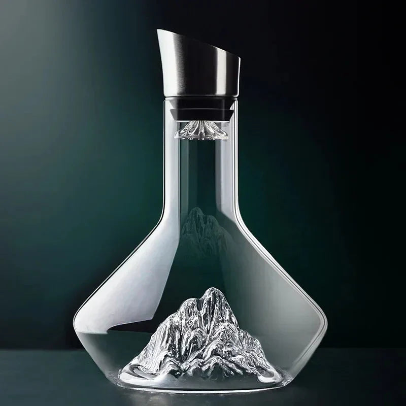 Avtoit | 1500ml Iceberg Decanter Creative Lead-Free Crystal Material Luxury High-Quality Home Red Wine Distributor Decanter Wine Jug