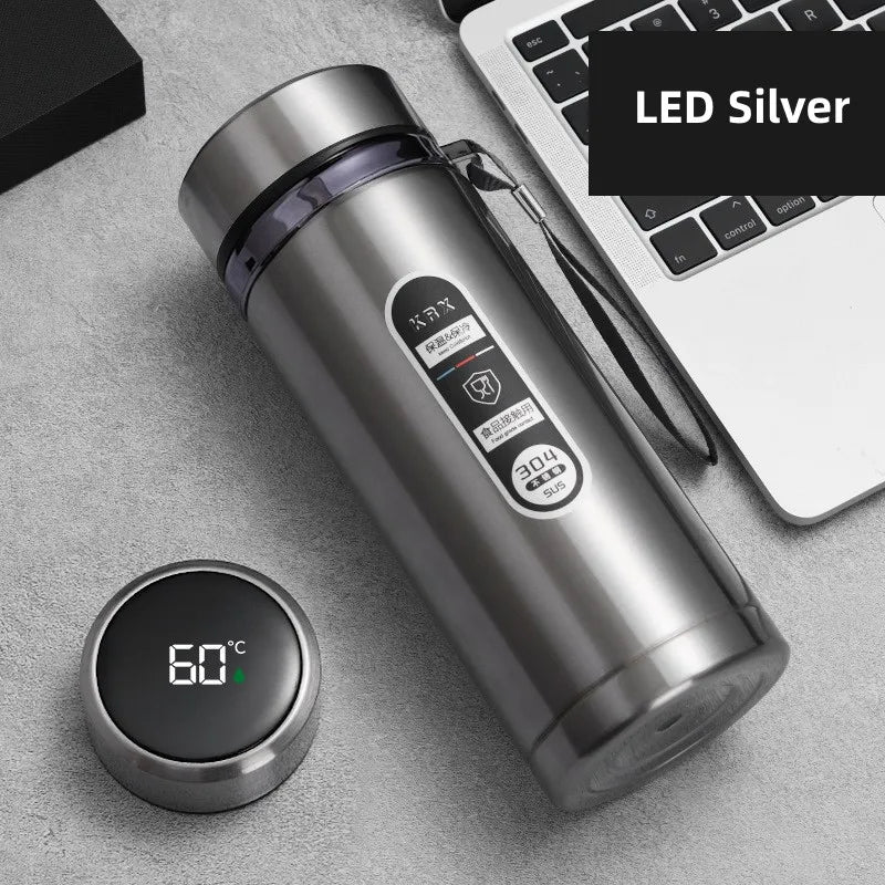 Avtoit | 800ml-1L Stainless Steel Thermos – Portable Vacuum Flask with LED Temperature Display