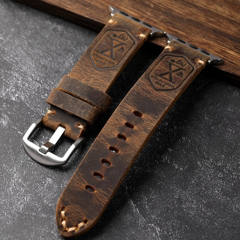 Avtoit | Handcrafted genuine leather cowhide Apple Watch band