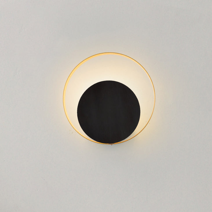 Avtoit | Modern Minimalist Iron Circle Ring 1-Light Wall Sconces Lamp For Bedroom