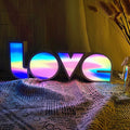 Avtoit | Modern Art Deco waterproof PS LOVE letters LED table lamp for the bedroom
