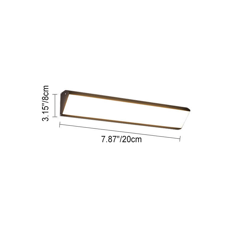 Avtoit | AquaBar Modern LED Outdoor Wall Light | Aluminum & Acrylic | Durable & Waterproof | Warm White | Various Sizes