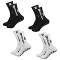Avtoit | 4 pairs of soccer socks sports grip rubber non-slip socks