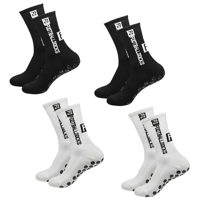 Avtoit | 4 pairs of soccer socks sports grip rubber non-slip socks