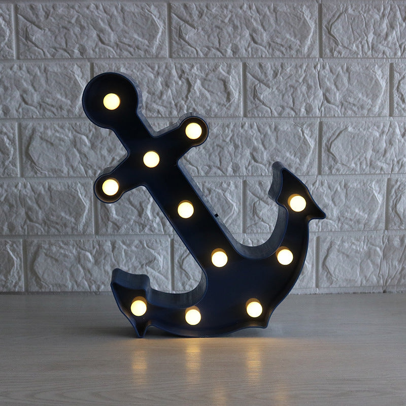 Avtoit | Scandinavian modern Boat Anchor ABS Battery LED Wall Sconce Lamp