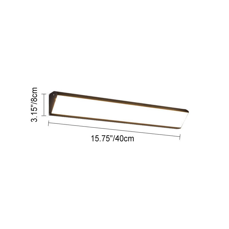 Avtoit | AquaBar Modern LED Outdoor Wall Light | Aluminum & Acrylic | Durable & Waterproof | Warm White | Various Sizes