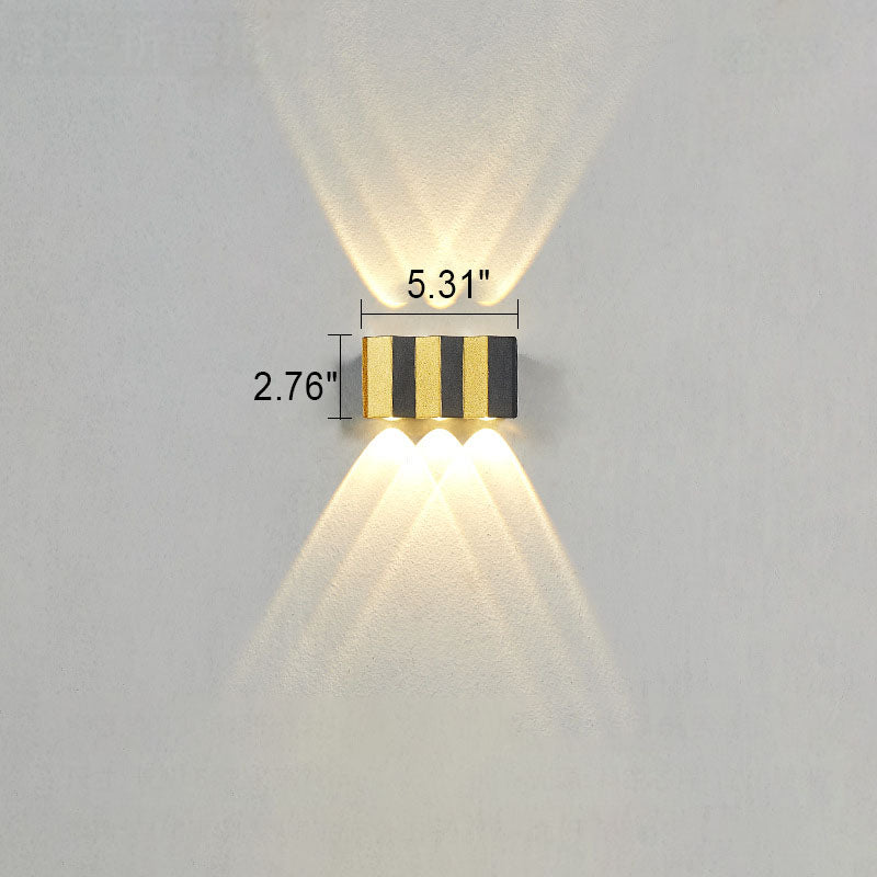 Avtoit | Modern Light Luxury Golden Aluminium Outdoor Waterproof Terrace LED Wall Light Lamp