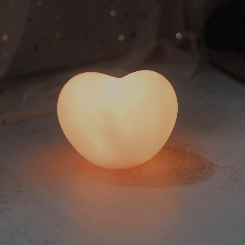 Avtoit | LuvSphere Silicone LED Night Light | Heart-Shaped Design | Table Lamp | Warm Mood Light | Decorative