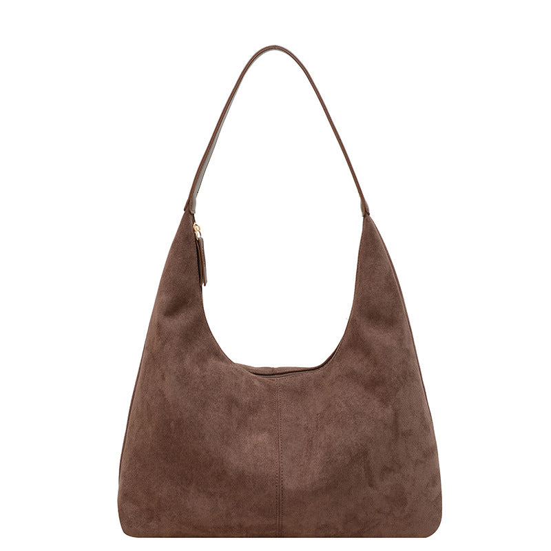 Avtoit | Suede messenger bag with large capacity