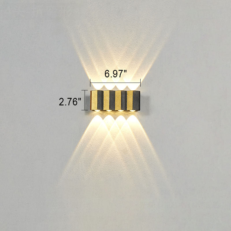 Avtoit | Modern Light Luxury Golden Aluminium Outdoor Waterproof Terrace LED Wall Light Lamp
