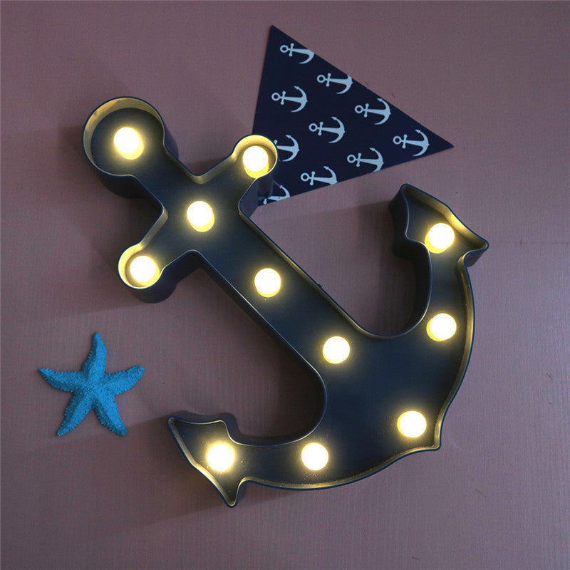 Avtoit | Scandinavian modern Boat Anchor ABS Battery LED Wall Sconce Lamp