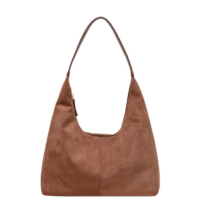 Avtoit | Suede messenger bag with large capacity