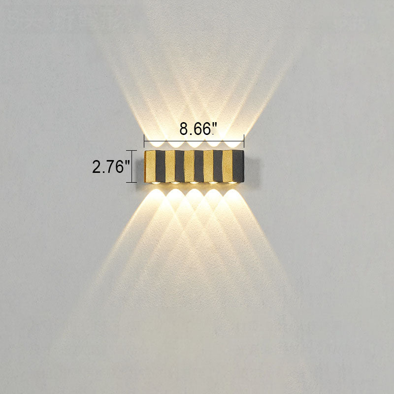 Avtoit | Modern Light Luxury Golden Aluminium Outdoor Waterproof Terrace LED Wall Light Lamp