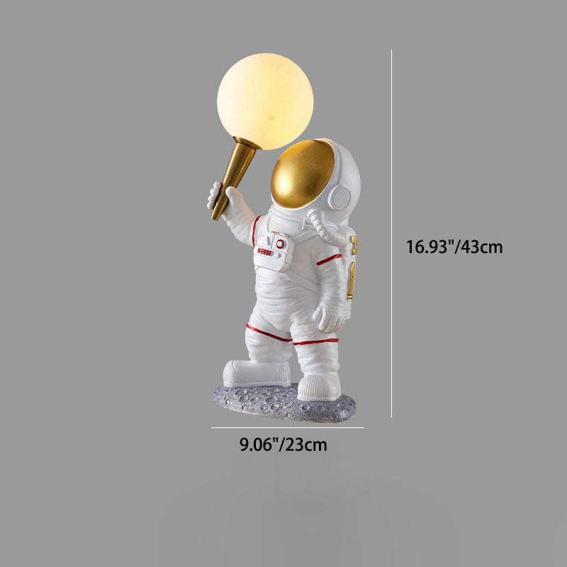 Avtoit | CosmoBuddy Astronaut Wall Lamp | Creative Design | Resin & ABS | LED Bedroom Light