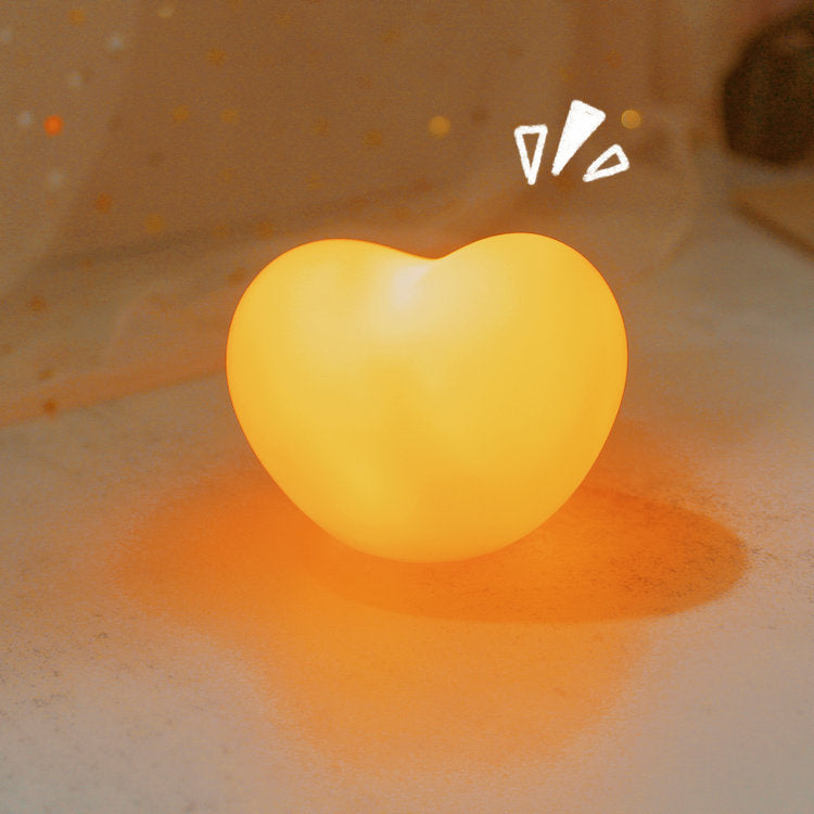 Avtoit | LuvSphere Silicone LED Night Light | Heart-Shaped Design | Table Lamp | Warm Mood Light | Decorative