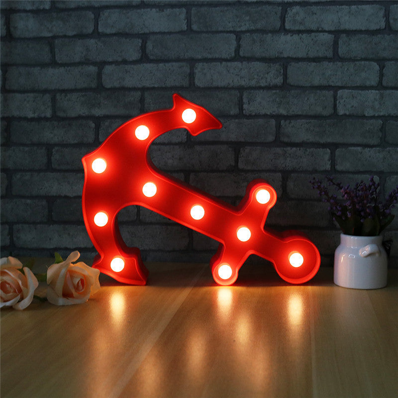 Avtoit | Scandinavian modern Boat Anchor ABS Battery LED Wall Sconce Lamp