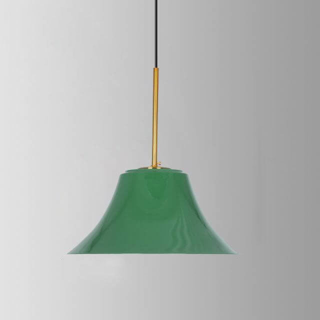 Avtoit | RetroDome Industrial Vintage Pendant Light | Green Iron Dome Design | Single Light | Rustic Ceiling Lighting