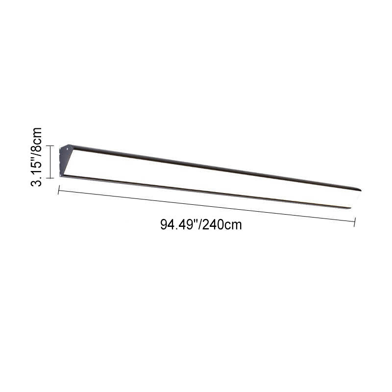 Avtoit | AquaBar Modern LED Outdoor Wall Light | Aluminum & Acrylic | Durable & Waterproof | Warm White | Various Sizes