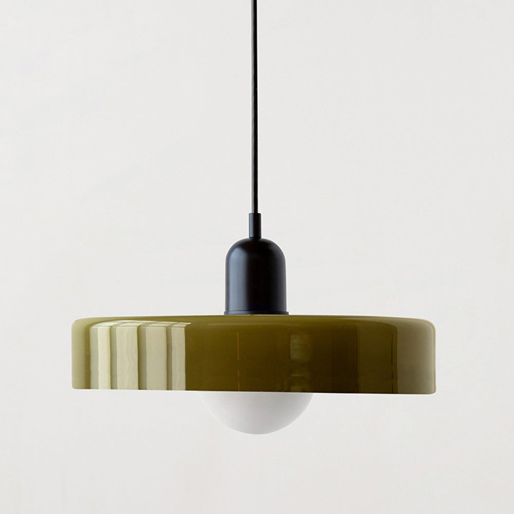 Avtoit | Coloured Glass Pendant Light – Elegant Bauhaus-Style Hanging Lamp for Living Room & Dining Area