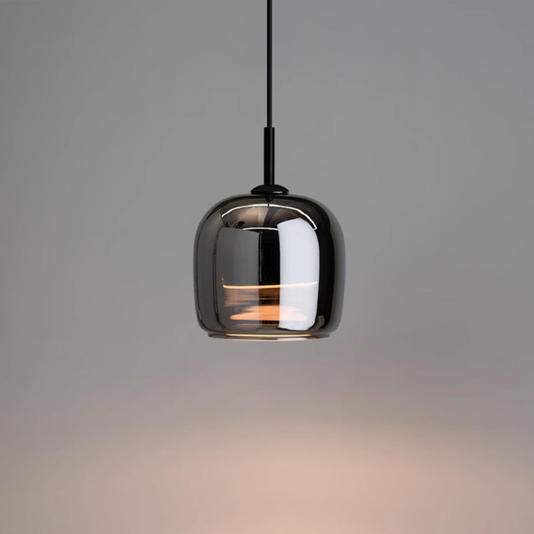 Avtoit | Nordic Black Glass Pendant Light Fixture - Modern Hanging Lamp for Kitchen Island & Dining Room