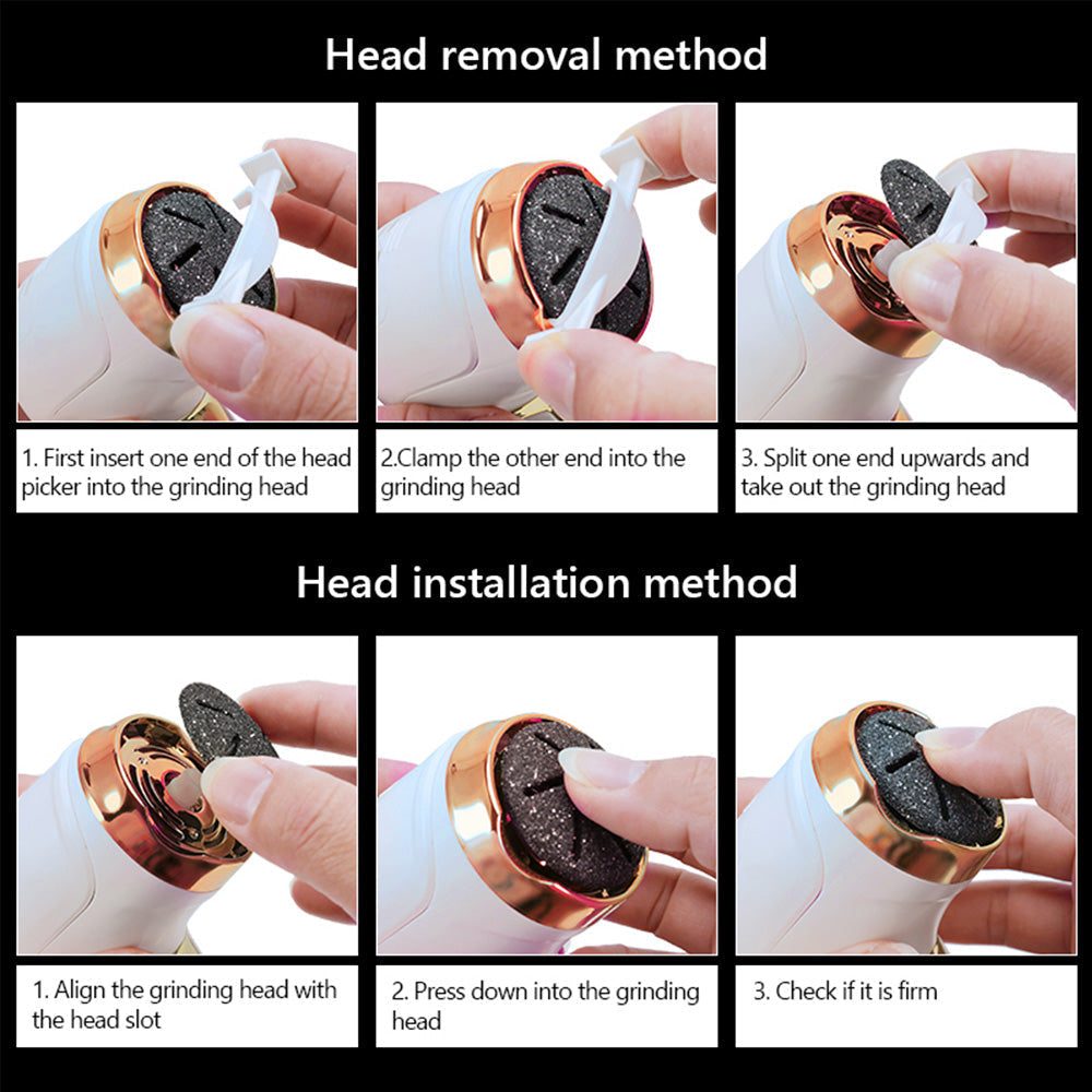 Avtoit | Electric Callus Remover Foot Corns Dead Skin Treatment Rechargeable Scraper Plumice Peel for Soft Toes