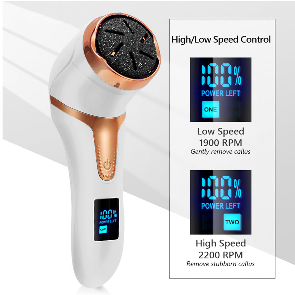 Avtoit | Electric Callus Remover Foot Corns Dead Skin Treatment Rechargeable Scraper Plumice Peel for Soft Toes