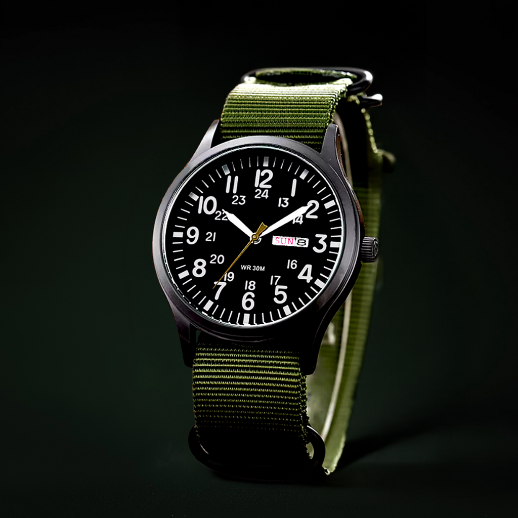 Avtoit | Men’s Rugged Outdoor Watch – Waterproof Military-Style Stainless Steel Timepiece