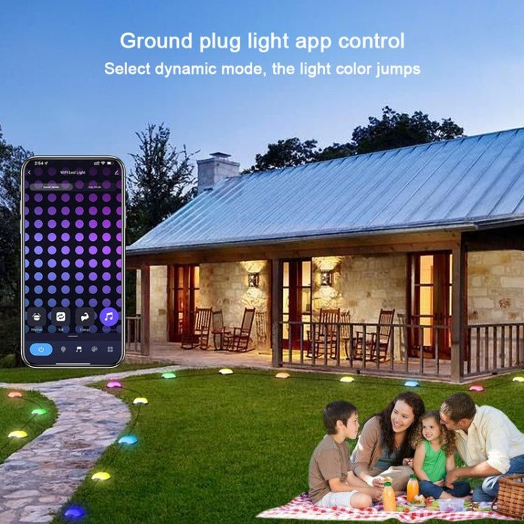 Avtoit | CP01 Outdoor WIFI Smart APP Control Garden Light Music Synchronization Outdoor Ground Lights (US Plug)